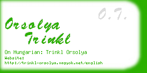 orsolya trinkl business card